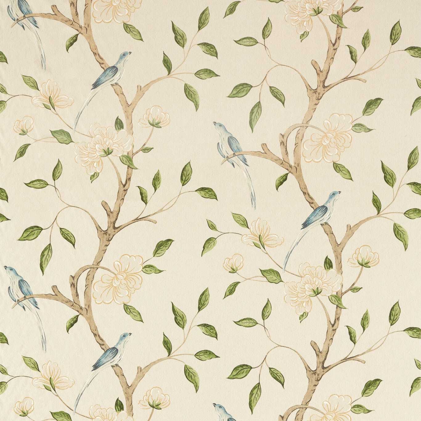 Eleonora Print Fabric Evergreen By Zoffany 322771