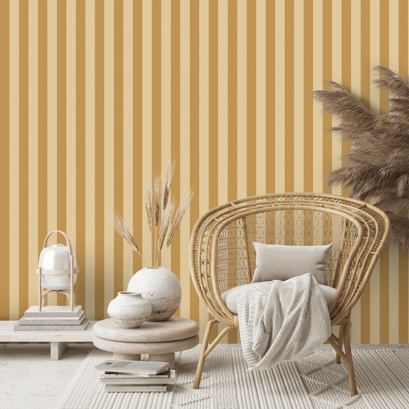 CWV M0869 Synergy Stripe Soft Gold Wallpapers for sale  Ramsdens Home  Interiors
