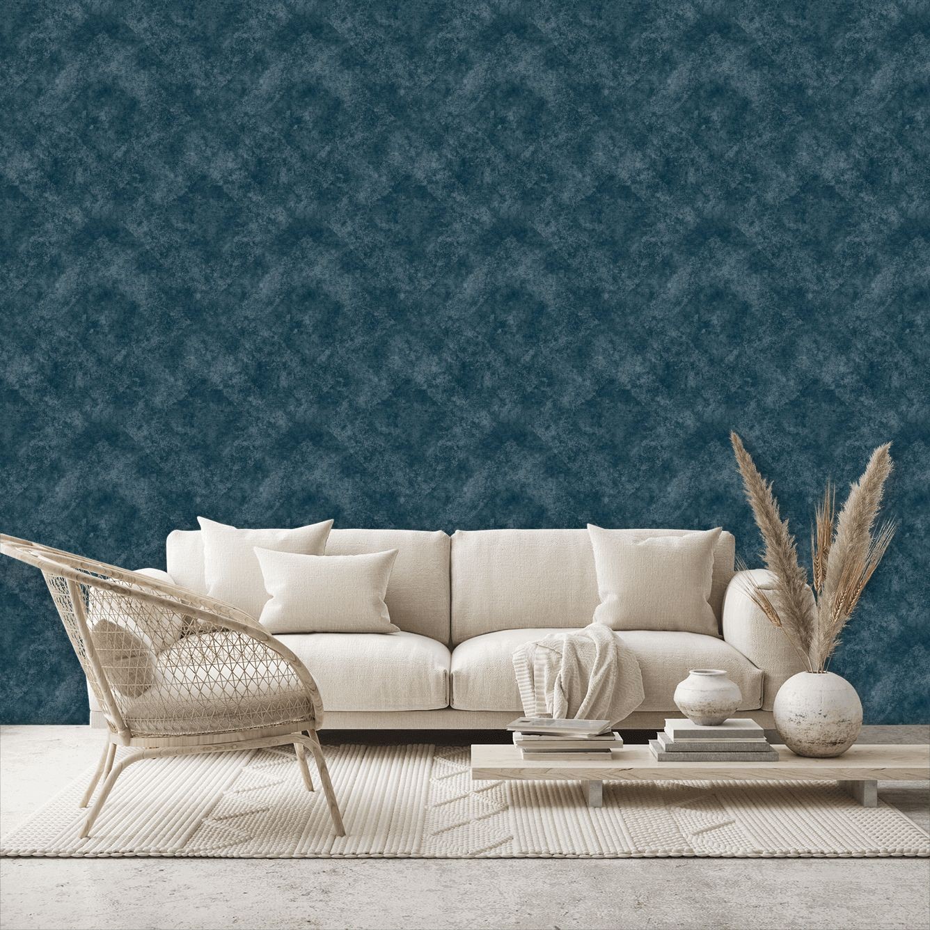 Classic Royal Wallpaper - Blue - By Engblad and Co - 6350
