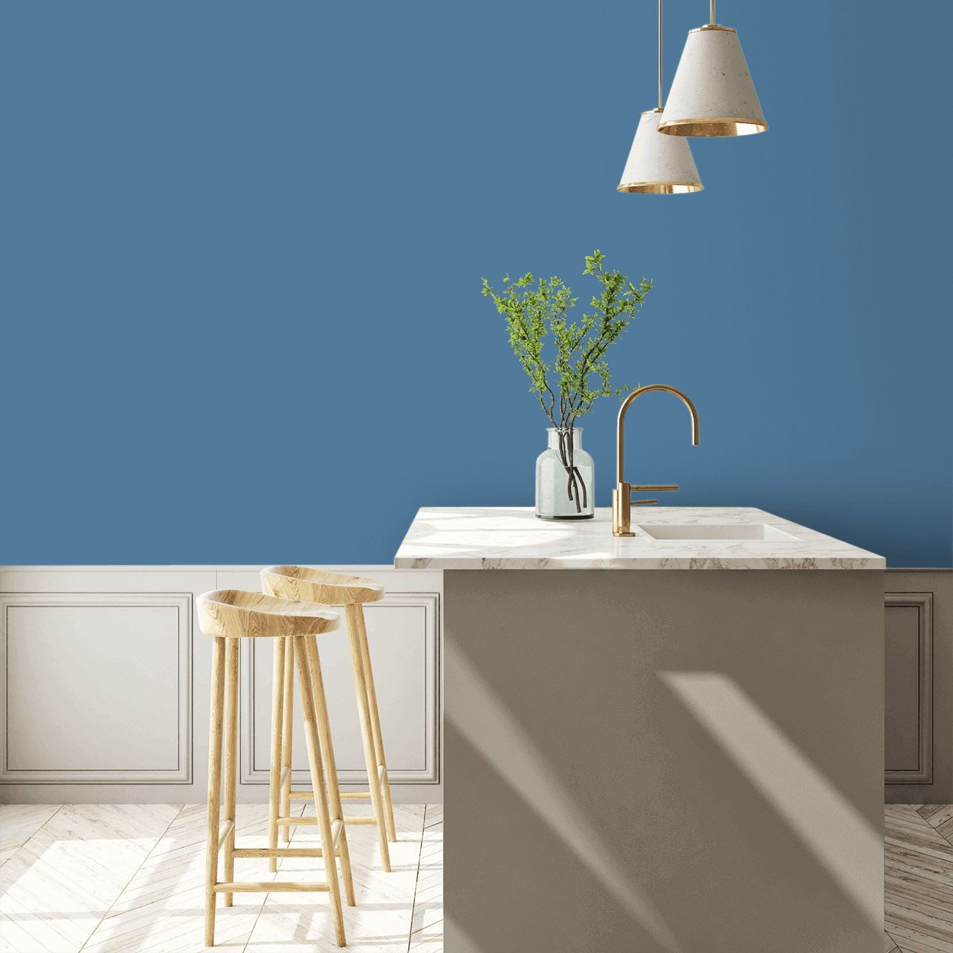 leisure-blue-sw-6515-paint-kitchen Continue Reading —  https://westpearinteriors.com/leisure-blue-sw-6515-paint-kitchen/  #homedecor #homedesign #fixhome #Painthome #interiordesign #Decor #  HomeDecor… - West Pear Interior - westpearinteriors.com - Medium