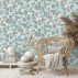 Segments Wallpaper - Teal and Chalk - By Harlequin - 111686