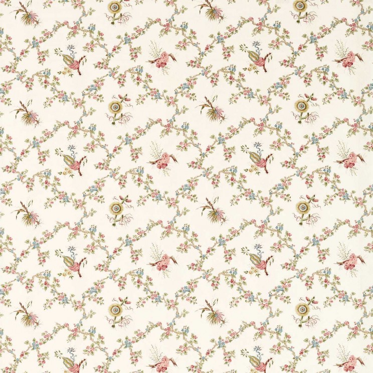 Sanderson Trelliage Raspberry/Stone Fabric