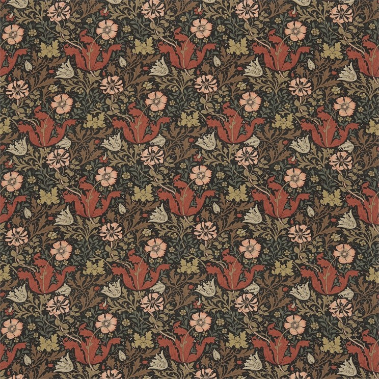 Morris and Co Compton Terracotta/Multi Fabric