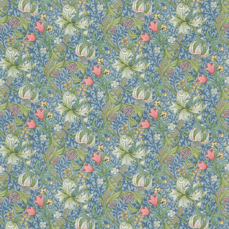 Morris and Co Golden Lily Mineral Fabric