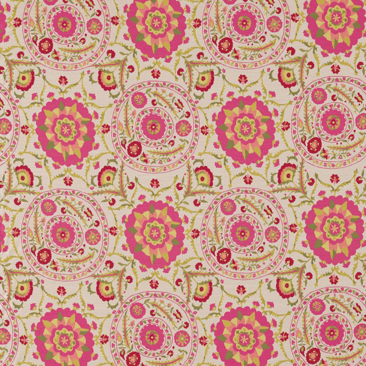 Anthos Fabric - Cerise/Lime - By Sanderson - 235333