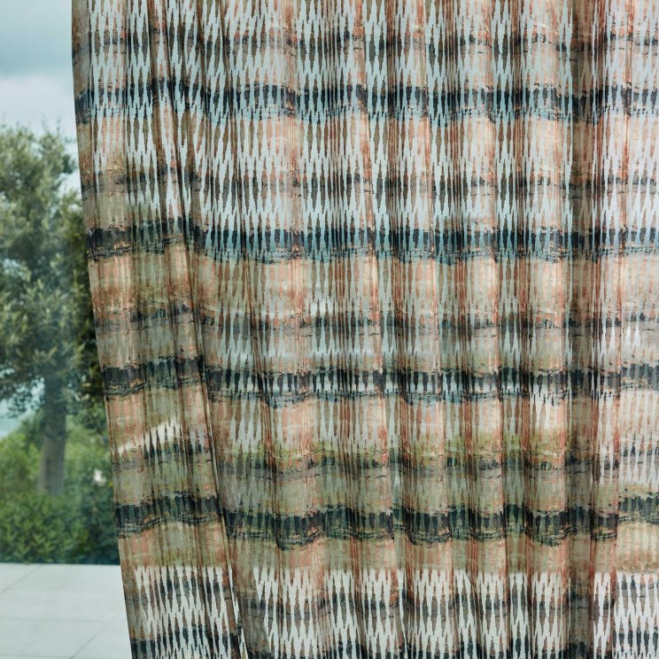 Harlequin Kiyoshi Copper/Charcoal Fabric