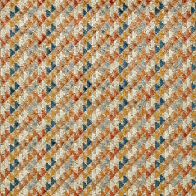 Harlequin Vidi Tiger/Taupe/French Blue Fabric