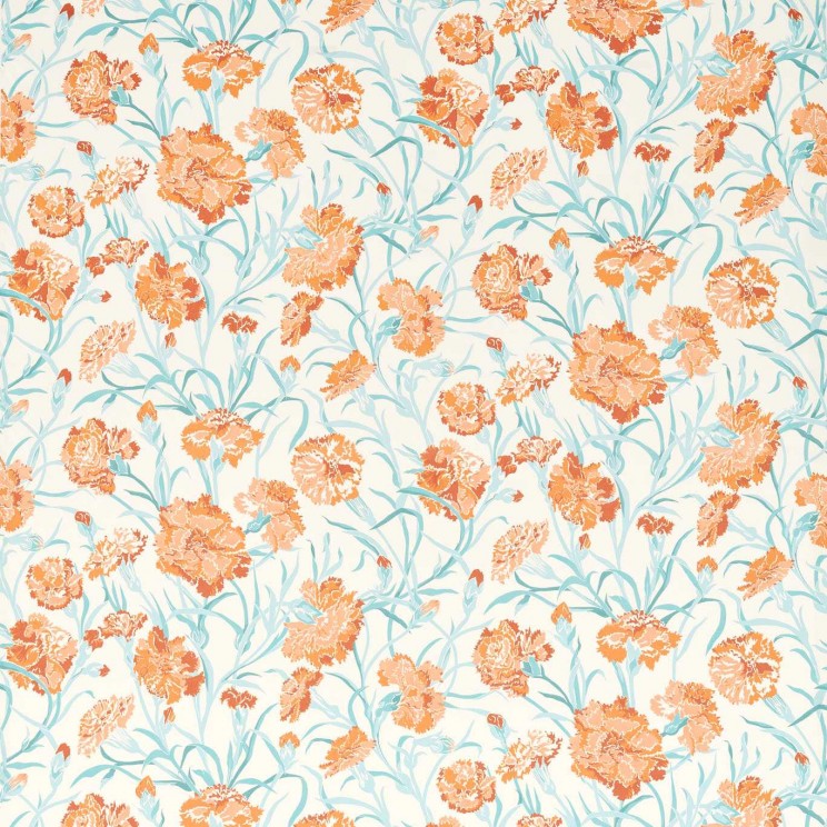 Harlequin Fleur de Joie Paprika/Aqua Fabric