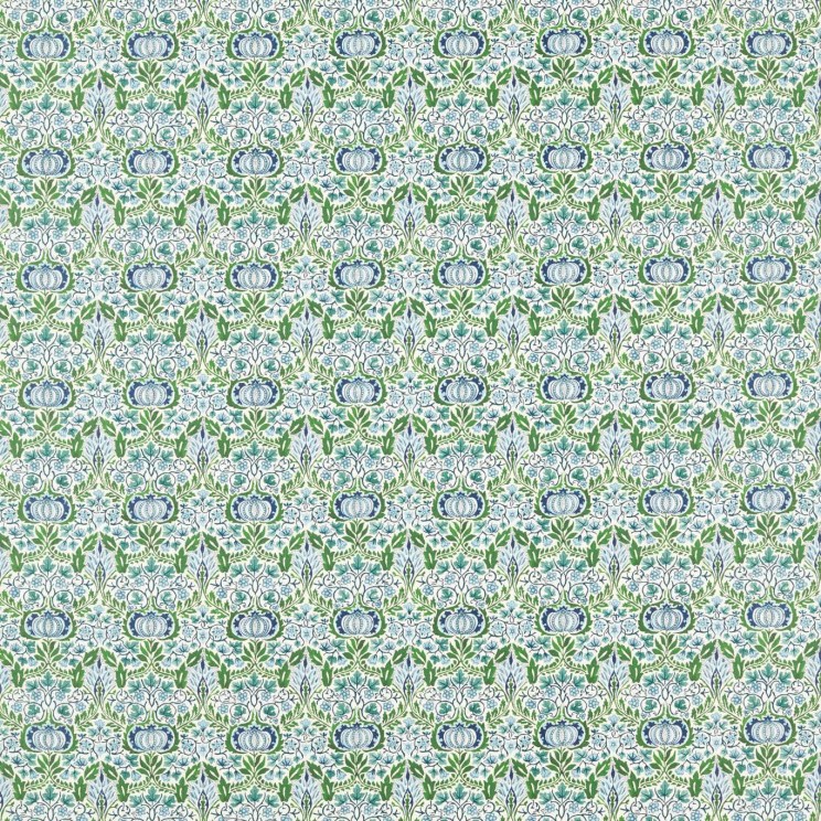 Morris and Co Little Chintz Nettle/Woad Fabric