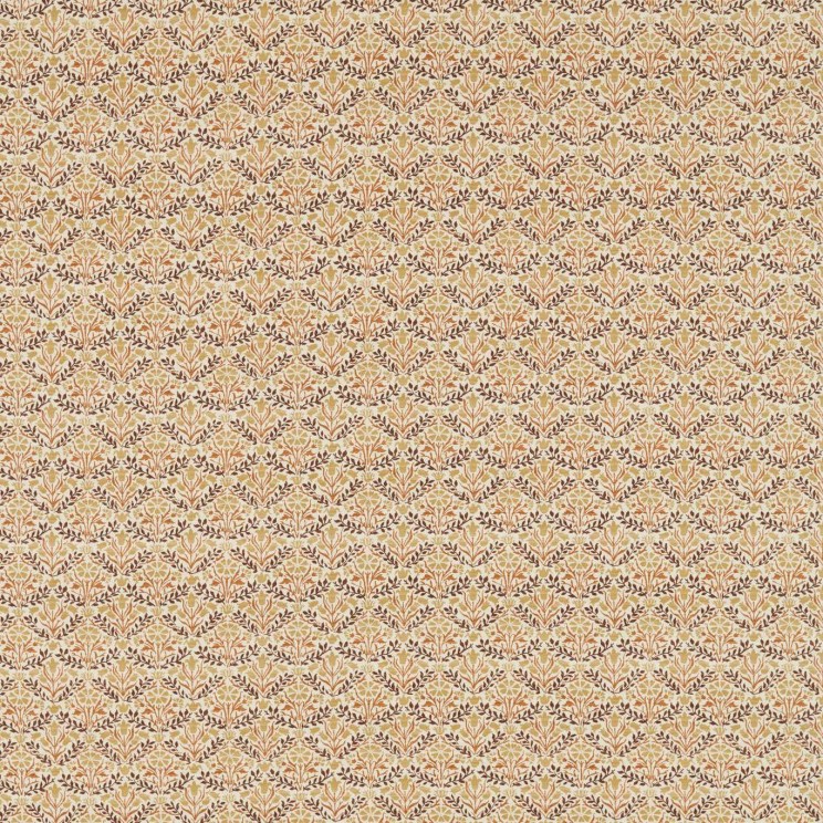 Morris and Co Bellflowers Chocolate/Tan Fabric