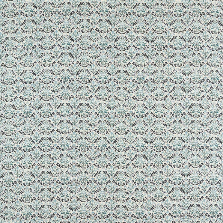 Morris and Co Bellflowers Mineral Blue Fabric