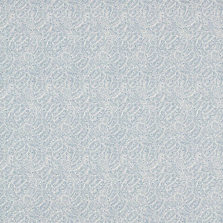 Morris and Co Yew & Aril Mineral Blue Fabric