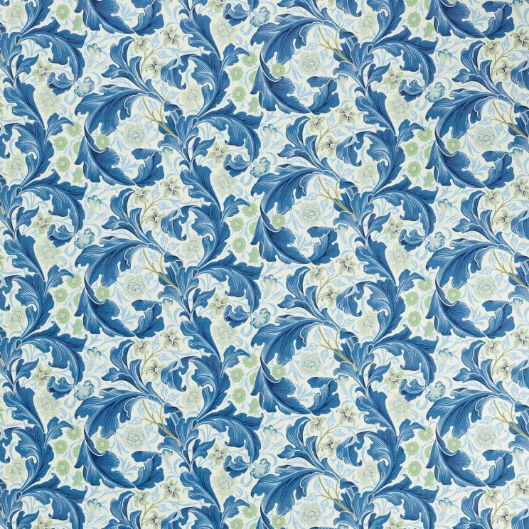 Morris and Co Leicester Paradise Blue Fabric