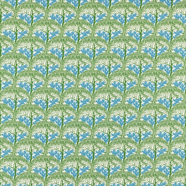 Morris and Co The Savaric Garden Green Fabric