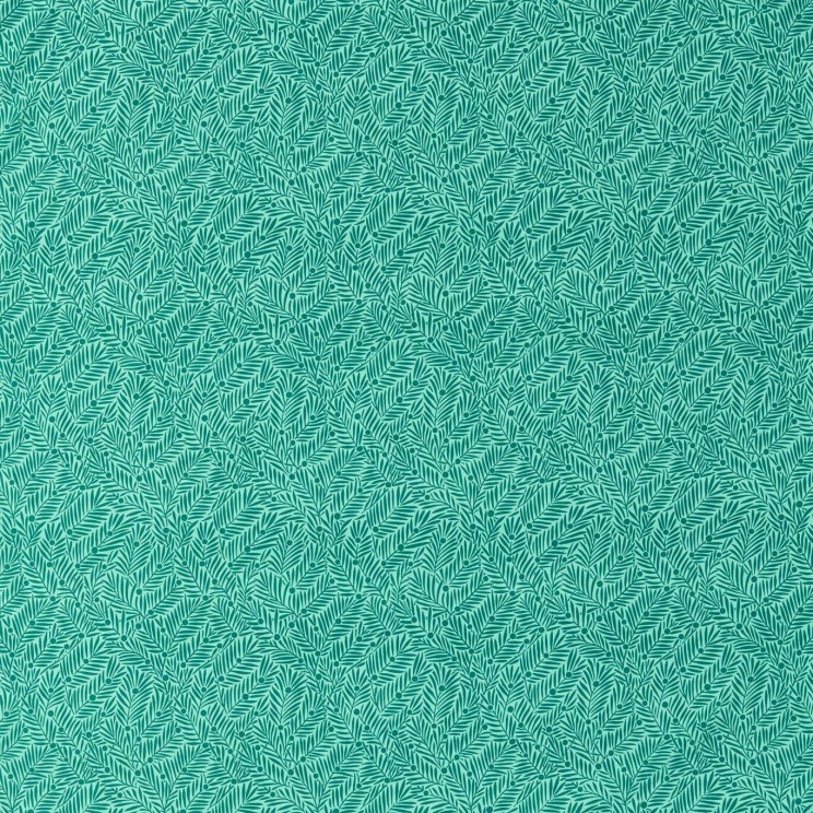 Morris and Co Yew & Aril Teal Fabric