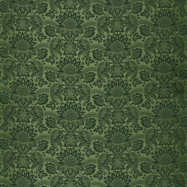 Zoffany Pomegranate Brocatelle Huntsman Green Fabric