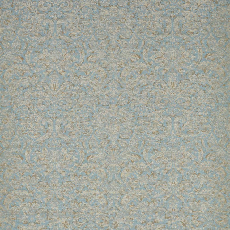 Zoffany Knole Damask Stockholm Blue Fabric