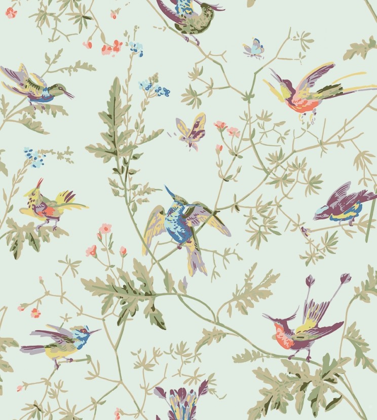 Roman Blinds Cole and Son Hummingbirds Fabric F62/1004