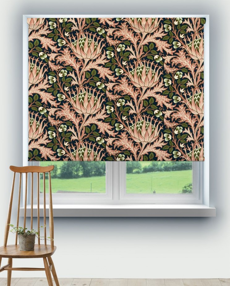 Roller Blinds Morris and Co Artichoke Velvet Fabric 227002