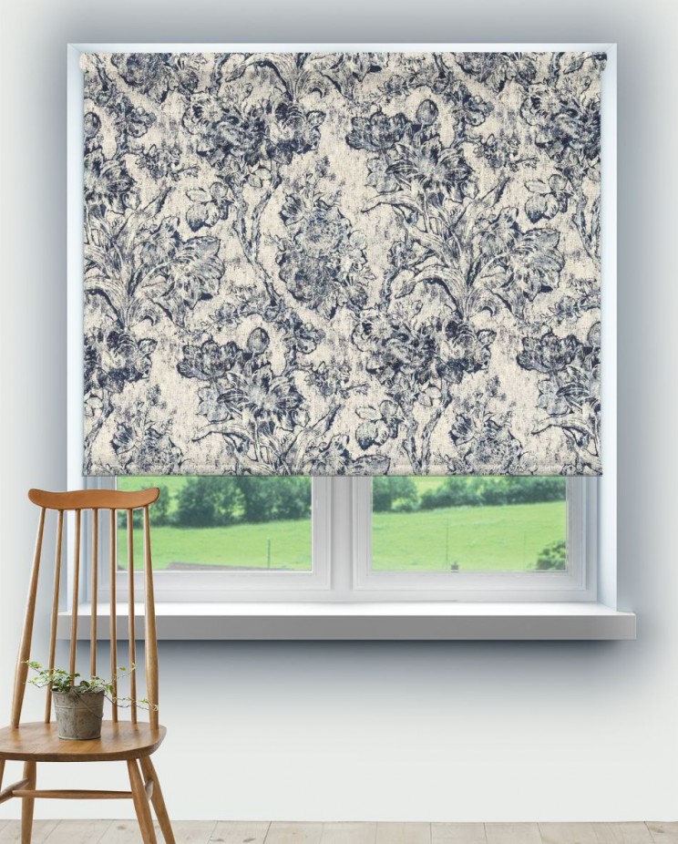 Roller Blinds Sanderson Fringed Tulip Toile Fabric 227181