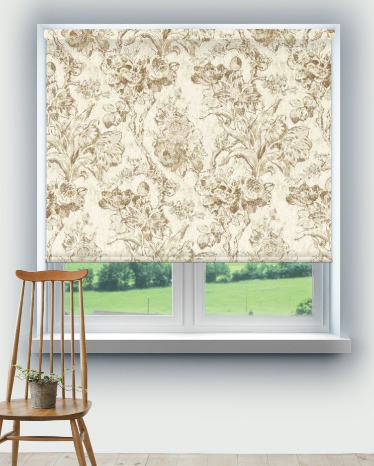 Roller Blinds Sanderson Fringed Tulip Toile Fabric 227183