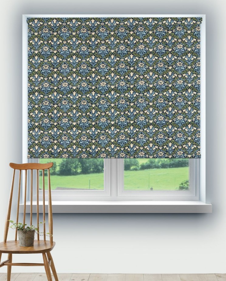 Roller Blinds Morris and Co Bellflowers Fabric 227254