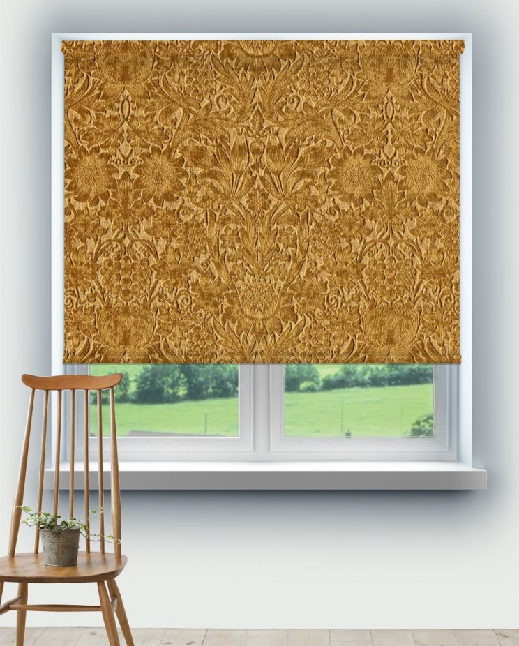 Roller Blinds Morris and Co Sunflower Caffoy Velvet Fabric 237280