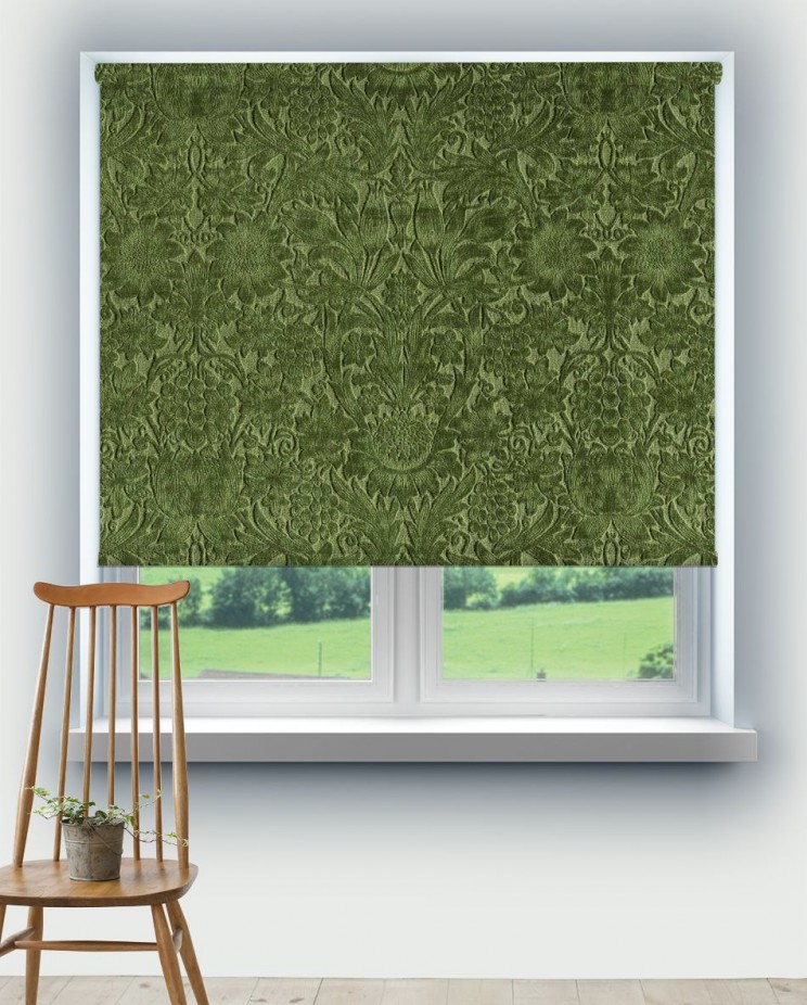 Roller Blinds Morris and Co Sunflower Caffoy Velvet Fabric 237283