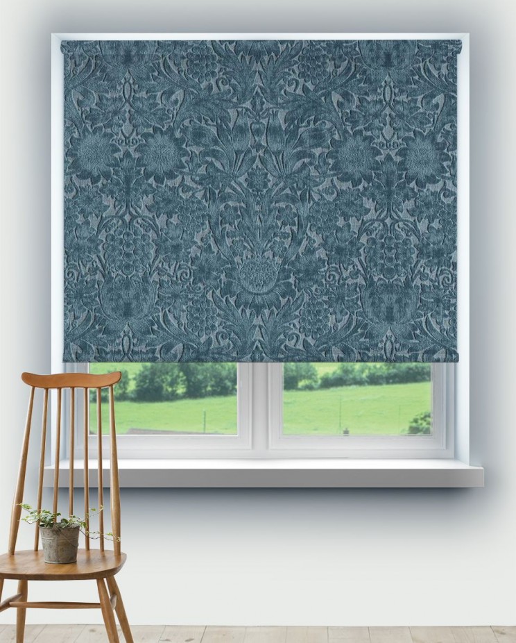 Roller Blinds Morris and Co Sunflower Caffoy Velvet Fabric 237285