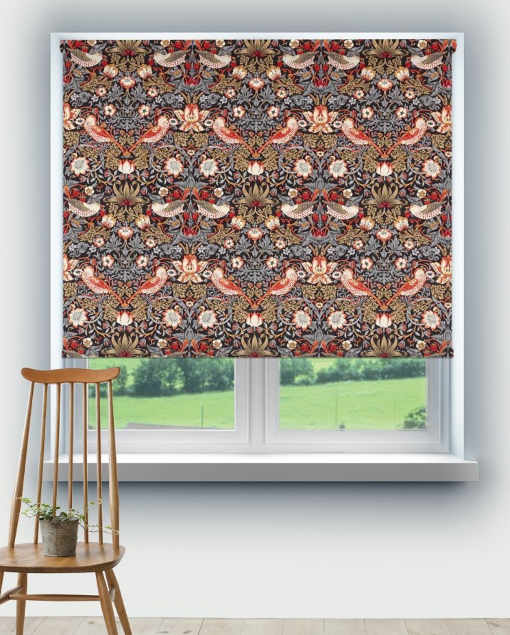 Roller Blinds Morris and Co Strawberry Thief Fabric 520016