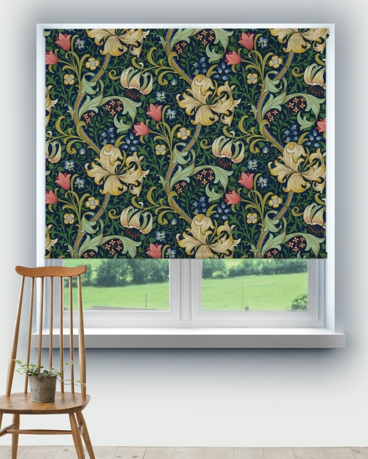 Roller Blinds Morris and Co Golden Lily Fabric DMC1G3202