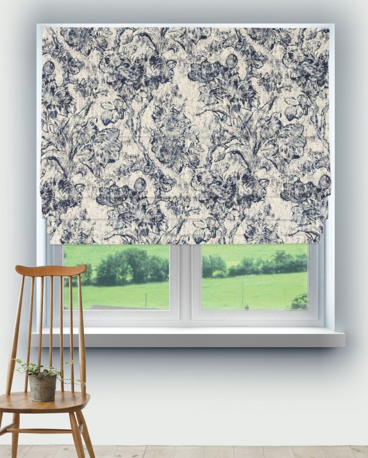 Roman Blinds Sanderson Fringed Tulip Toile Fabric 227181