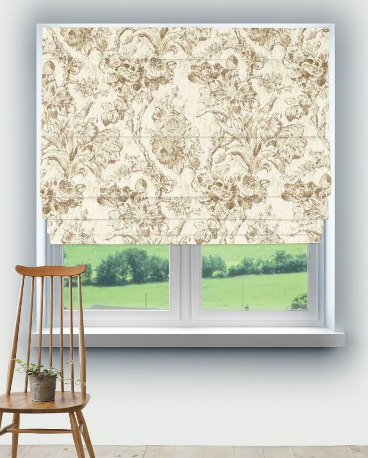 Roman Blinds Sanderson Fringed Tulip Toile Fabric 227183