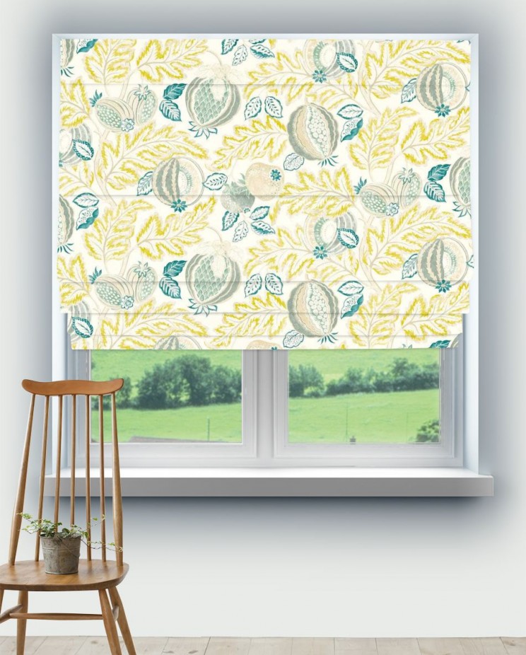 Roman Blinds Sanderson Cantaloupe Fabric 227196