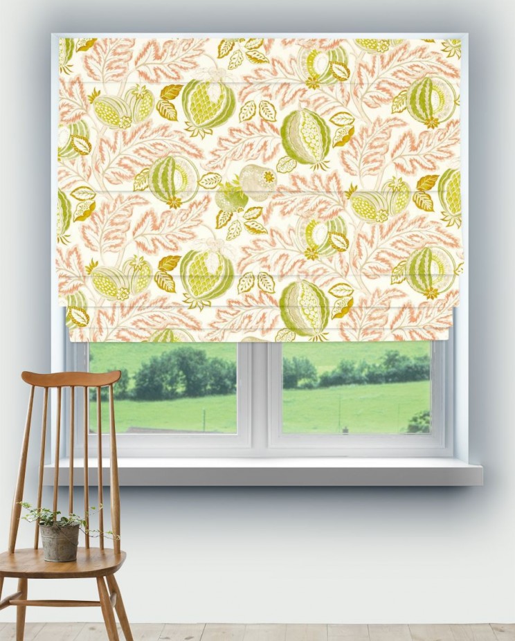 Roman Blinds Sanderson Cantaloupe Fabric 227198