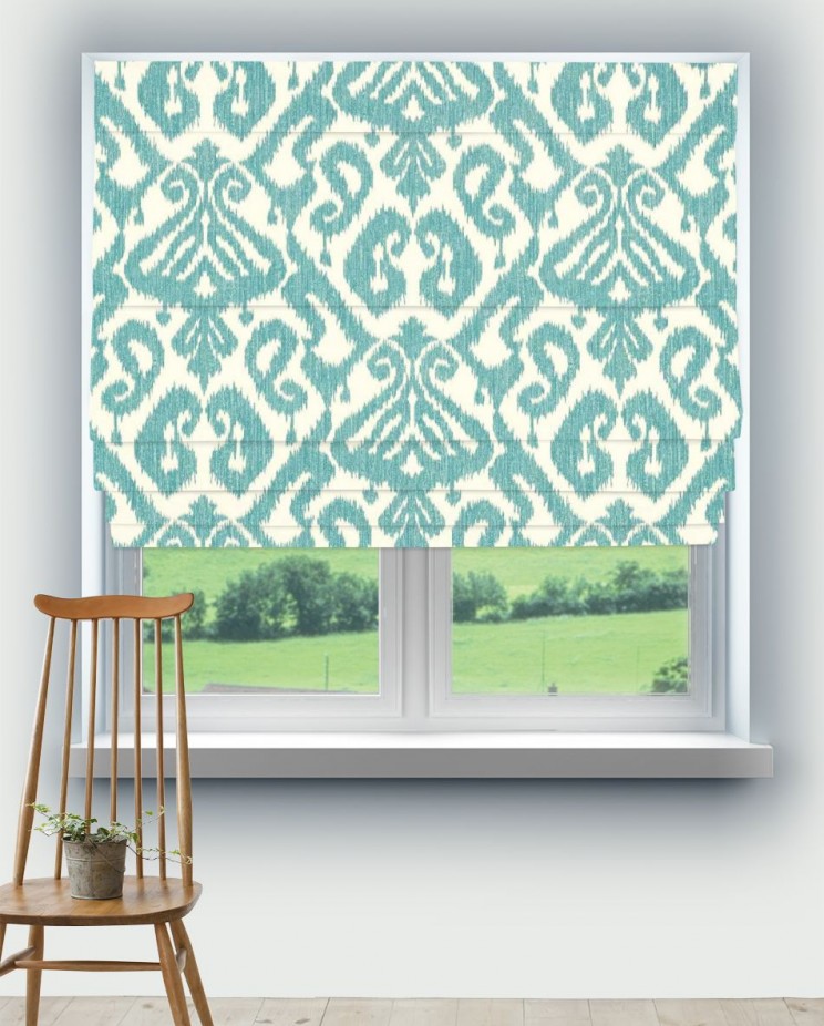 Roman Blinds Sanderson Kasuri Fabric 227200