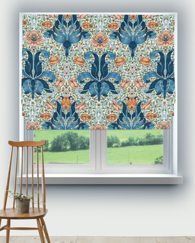 Roman Blinds Morris and Co Spring Thicket Fabric 227207