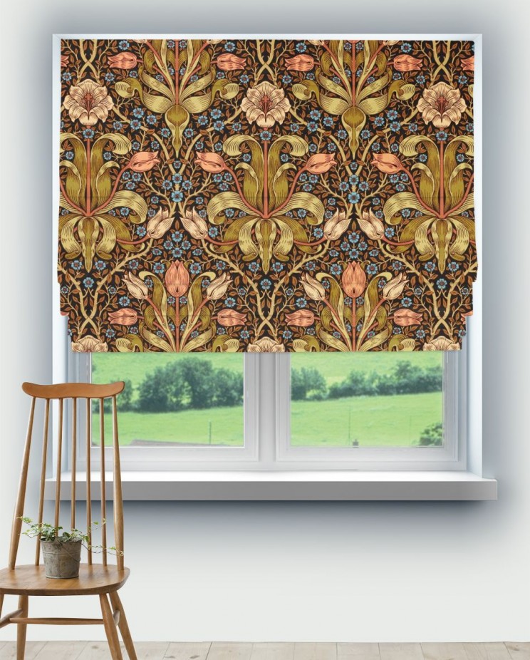 Roman Blinds Morris and Co Spring Thicket Fabric 227208