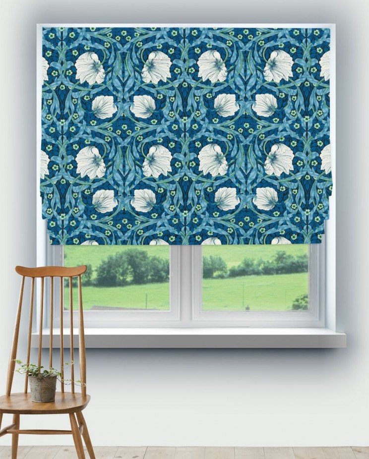 Roman Blinds Morris and Co Pimpernel Fabric 227212