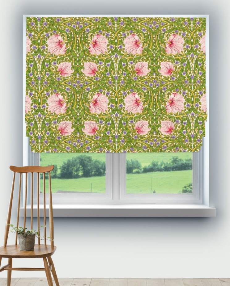 Roman Blinds Morris and Co Pimpernel Fabric 227214