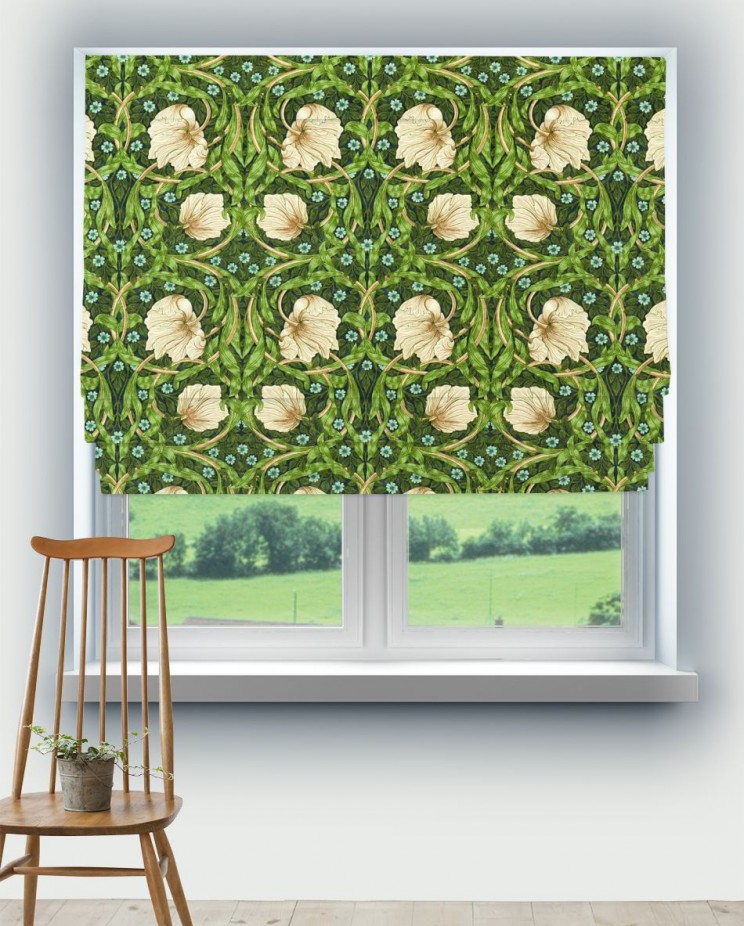 Roman Blinds Morris and Co Pimpernel Fabric 227215