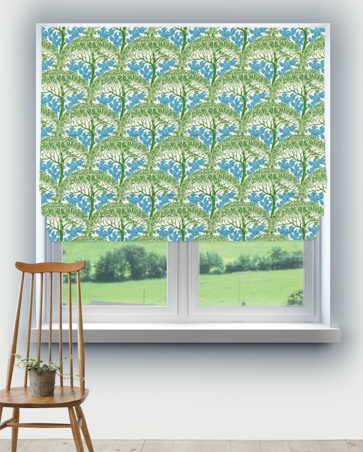 Roman Blinds Morris and Co The Savaric Fabric 227218