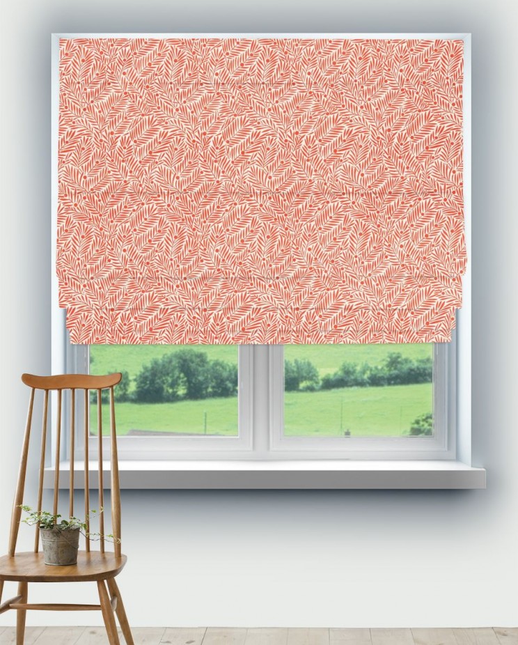 Roman Blinds Morris and Co Yew & Aril Fabric 227226