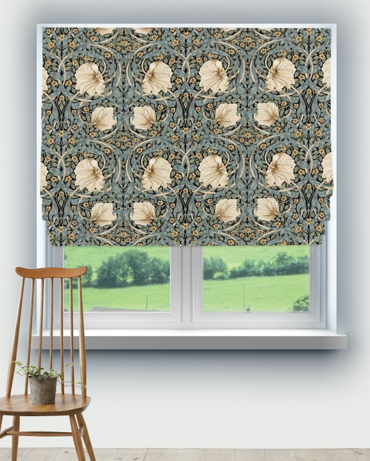 Roman Blinds Morris and Co Pimpernel Fabric 227230