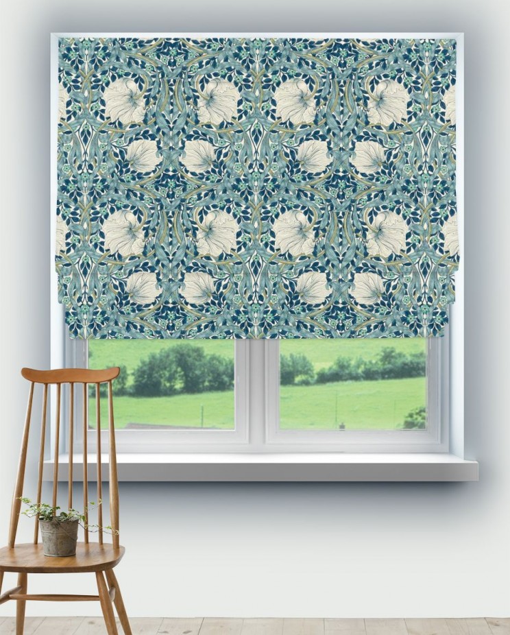 Roman Blinds Morris and Co Pimpernel Fabric 227232