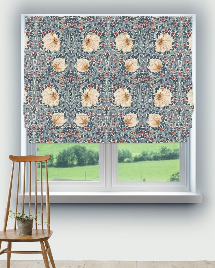 Roman Blinds Morris and Co Pimpernel Fabric 227233