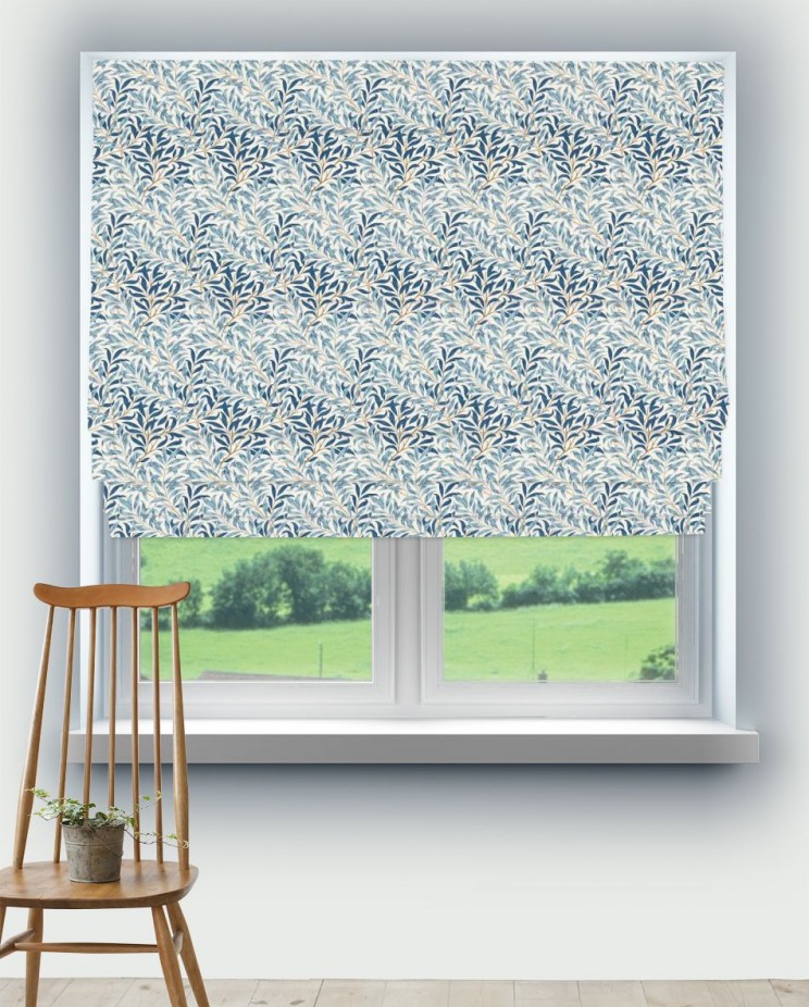 Roman Blinds Morris and Co Willow Bough Minor Fabric 227244