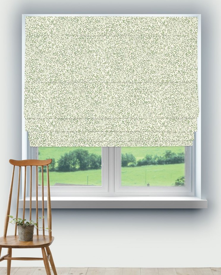 Roman Blinds Morris and Co Lily Leaf Fabric 227246