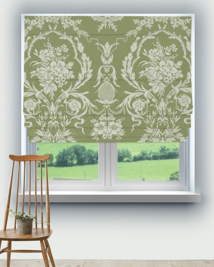 Roman Blinds Zoffany Arabesque Silk Fabric 333387