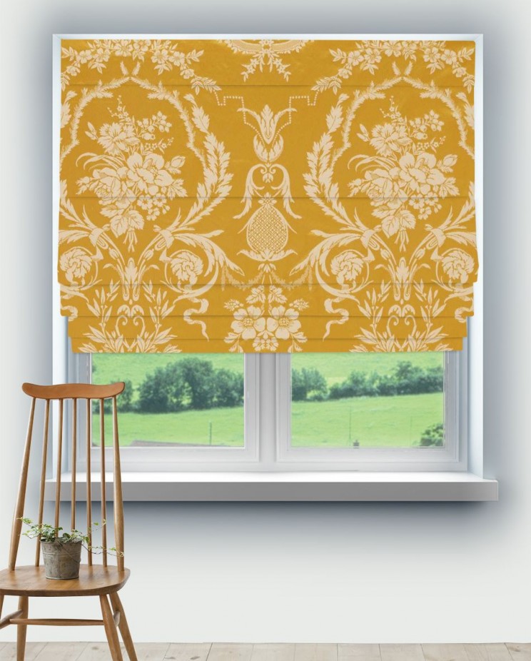 Roman Blinds Zoffany Arabesque Silk Fabric 333388